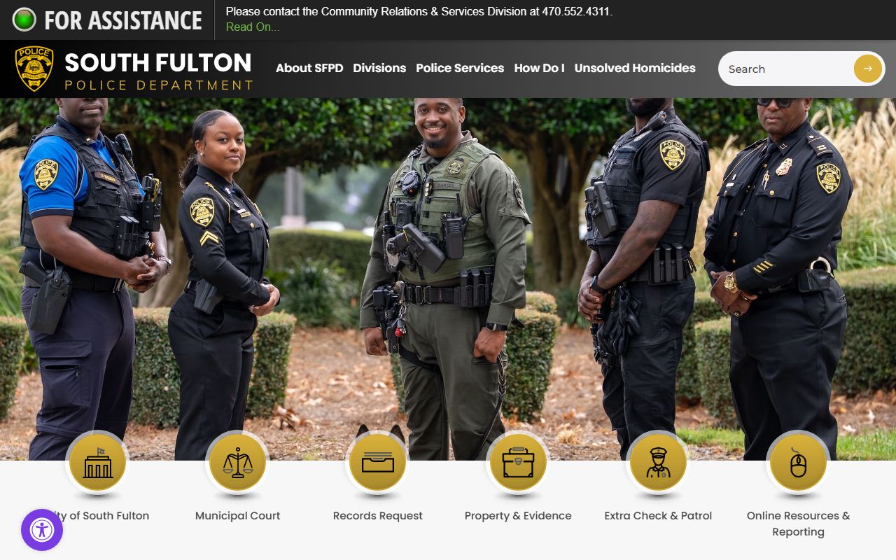 South Fulton background check through South Fulton Police Department
