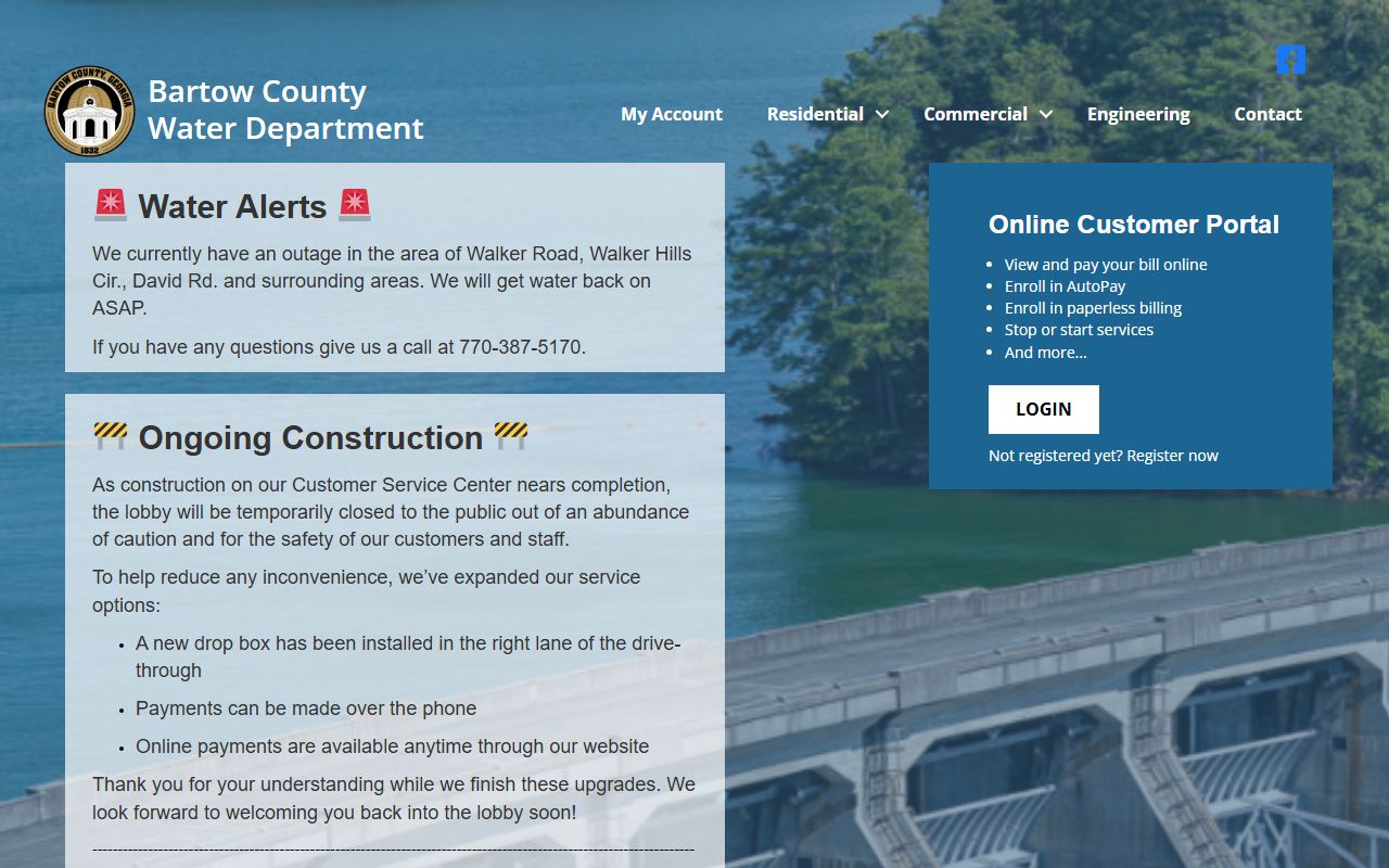 Bartow County Sheriff's Office website for Bartow County background check services