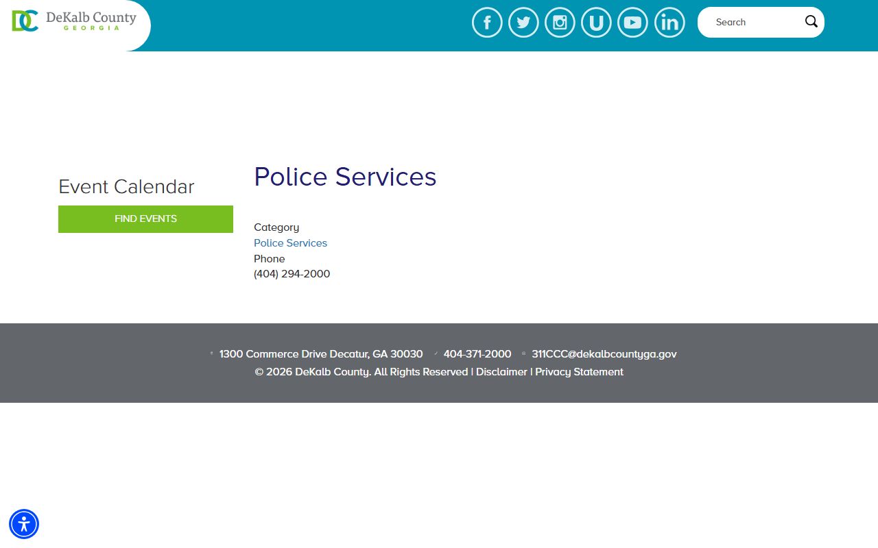 DeKalb County Police Services background check